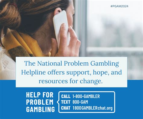 National Council on Problem Gambling Helpline.